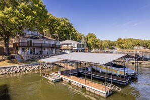 Lakeside exterior with dock