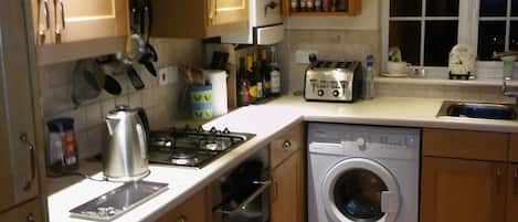 Everything you need including dishwasher and a range of coffee makers.