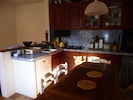 classical handmade very complete wooden kitchen