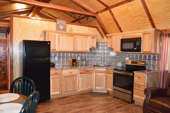 Kitchen area in cabin #3