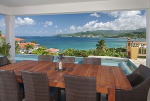 Outdoor dining area
