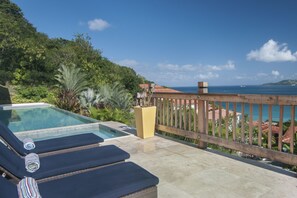 Pool lounging area
