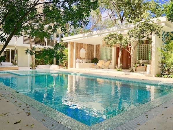 Pool just outside our apartment
