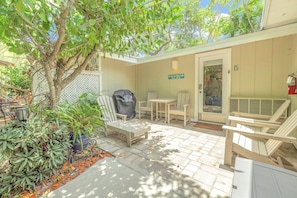 Private Patio, Siesta Key Village Studio