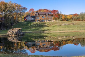 Backyard view of the house.