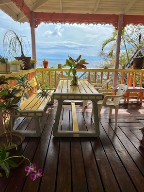 Creole House terrace with seaview
