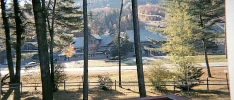 view of Attitash Ski Area from private balcony