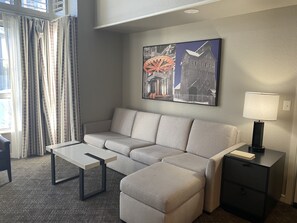 Living room with sleeper sofa
