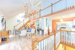 Larger living area opens to balcony, Siesta Key Village 3BR