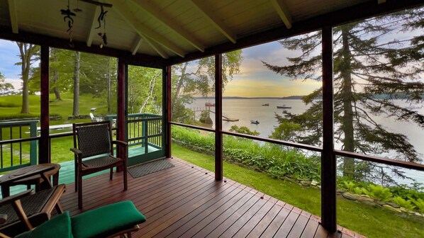 View from screened porch