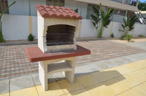 Outdoor barbecue grill.