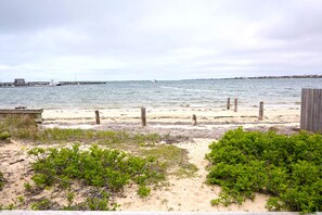 your view of the harbor, Beach Rose, steps from your deck.