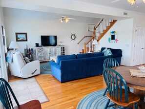 Living Area with Stairs