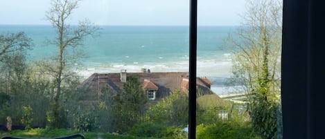 Vue sur la plage ou l’océan