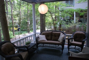 Lots of seating on large porch