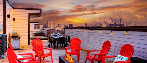 Rooftop w/ City View and Gas Fire Pit