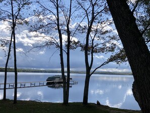 Glassy lake on a peaceful, comforting evening.  