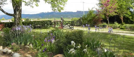 vue du jardin et du gîte