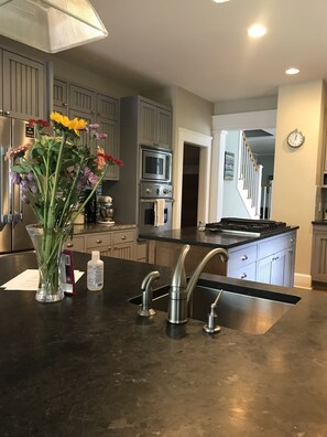 Kitchen facing toward the front of the house.