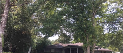 Front, curbside view of Family Home; single-level, spacious ranch-style.