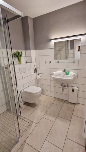 Blick ins neue Bad