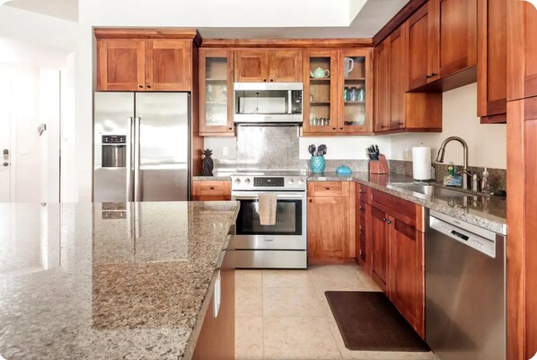 Kitchen view from living room