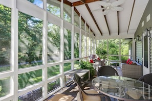 Enjoy summer days in the front porch