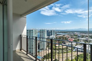 Sit on the master bedroom deck and take in the scenes below. 