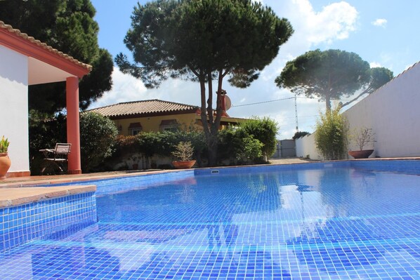 Swimming pool with Roman steps