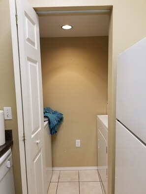 washer and dryer, iron board and iron