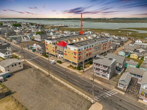 Aerial view, walking distance to the beach, boardwalk and main attractions