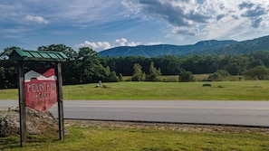Sweeping views of Sunday River Resort ski trails.