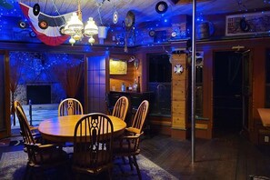Second Dining Area Fireman's Pole and Mood Lighting
