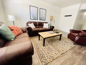 Bright and spacious living room.