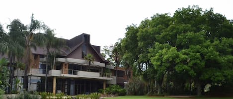 View to Villa, an Architectural designed Residence from the garden area