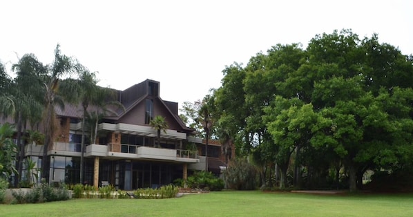 View to Villa, an Architectural designed Residence from the garden area