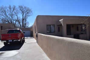 Front of the house - you get offstreet parking. It is a deadend street.