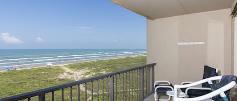 Beach view from the balcony