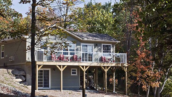 2 storey cottage with  walk outs from lower level