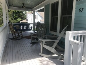 Entering the front porch