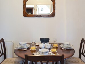 Lovely dining table and chairs | Holbeck Apartment, Scarborough