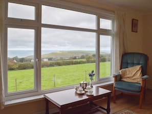 Wonderful sea views from the living room | Arforwest, Near Llangrannog