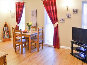 Modest dining area | Rose Cottage - Railway Cottages, Acklington, near Amble