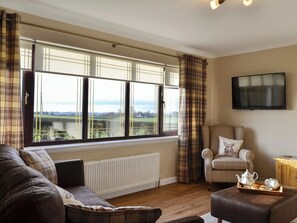 Comfortable living room with wood burner | Hillview, Gateside, near Beith