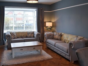 Lounge area | Seaholme, Seahouses, near Alnwick