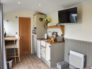 Hand made unique kitchen area | Greengill Farm Shepherds Hut - Greengill, Greengill, near Cockermouth