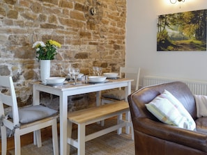 Convenient dining area | Stanegate Cottage - Braeside Cottages, Greenhead, near Haltwhistle
