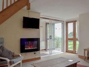 Light and airy living room | The Stables - Smiths Farm Cottages, Charmouth, near Lyme Regis