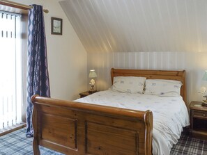 Peaceful double bedroom | Old Stable Cottage, Uplawmoor, near Barrhead
