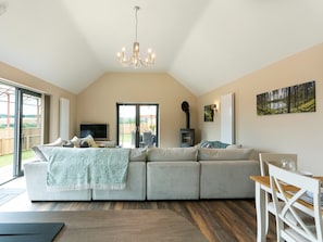 Beautifully presented living area with wood burner | The Cart Shed, Witton Gilbert, near Durham